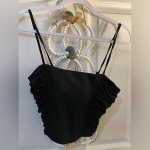 Zara black corset size small
